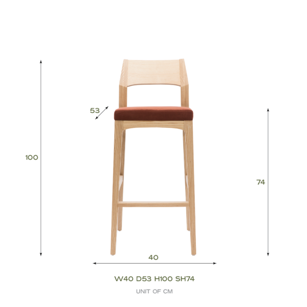 บาร์สตูล Canvas Bar Stool 250401 - Image 4
